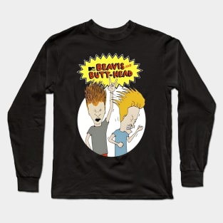 Beavis and Butt-Head, tv cartoon show design Long Sleeve T-Shirt